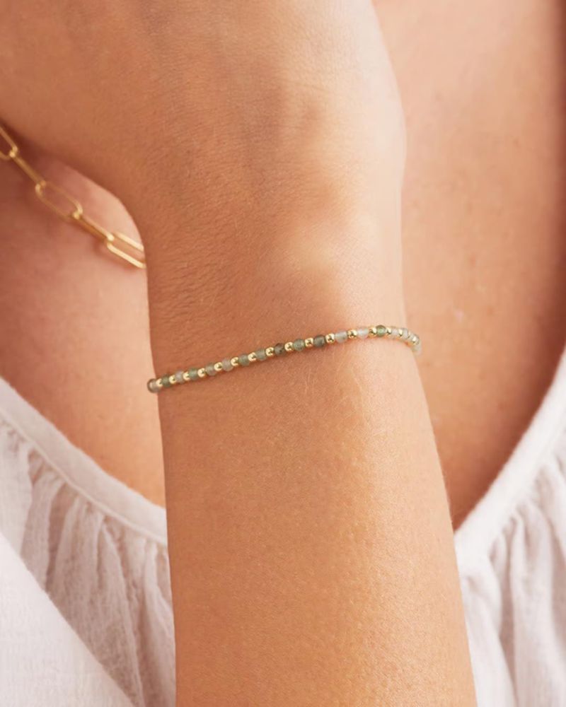 Pulsera Gorjana Aventurina 235 cm Chapada en Oro