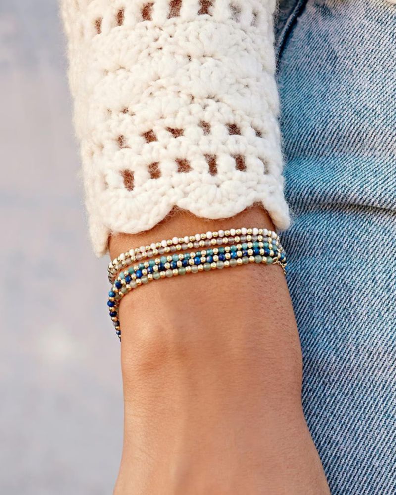 Pulsera Gorjana Aventurina 235 cm Chapada en Oro
