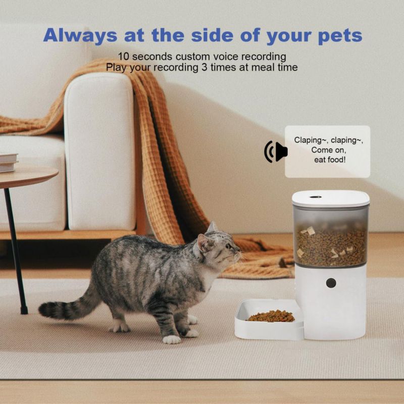 Alimentador Automático ANDOLL HOME 4 L para Gatos y Perros con Temporizador