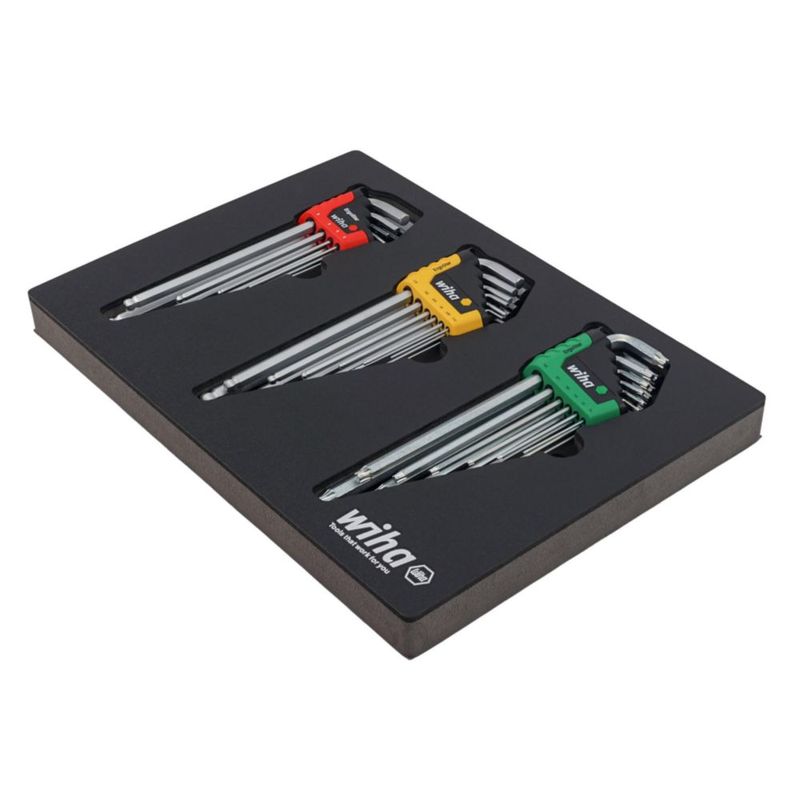 Juego de llaves L‑Key Wiha ErgoStar de 35 piezas Hexagonales y Torx