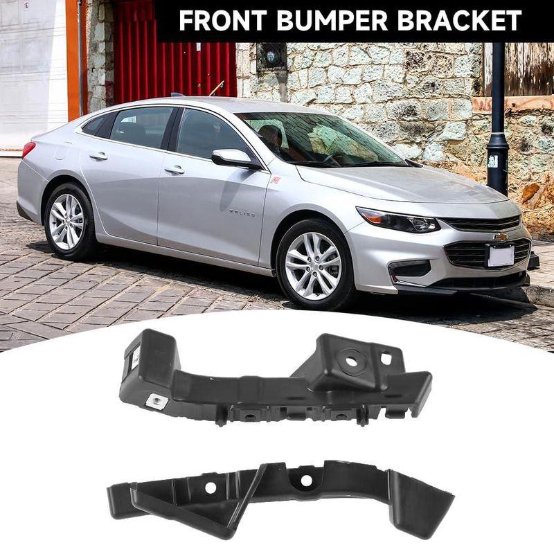 Soportes de parachoques delantero YOLLKY 2 piezas para Chevy Malibu 2016-2022