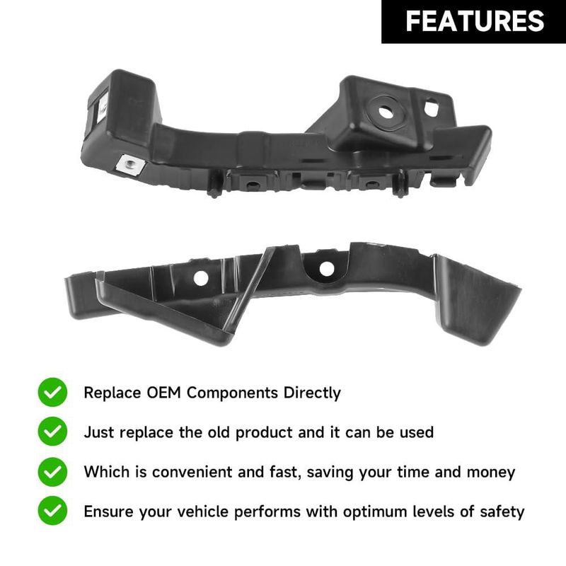 Soportes de parachoques delantero YOLLKY 2 piezas para Chevy Malibu 2016-2022
