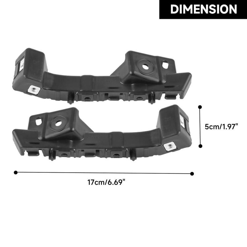 Soportes de parachoques delantero YOLLKY 2 piezas para Chevy Malibu 2016-2022