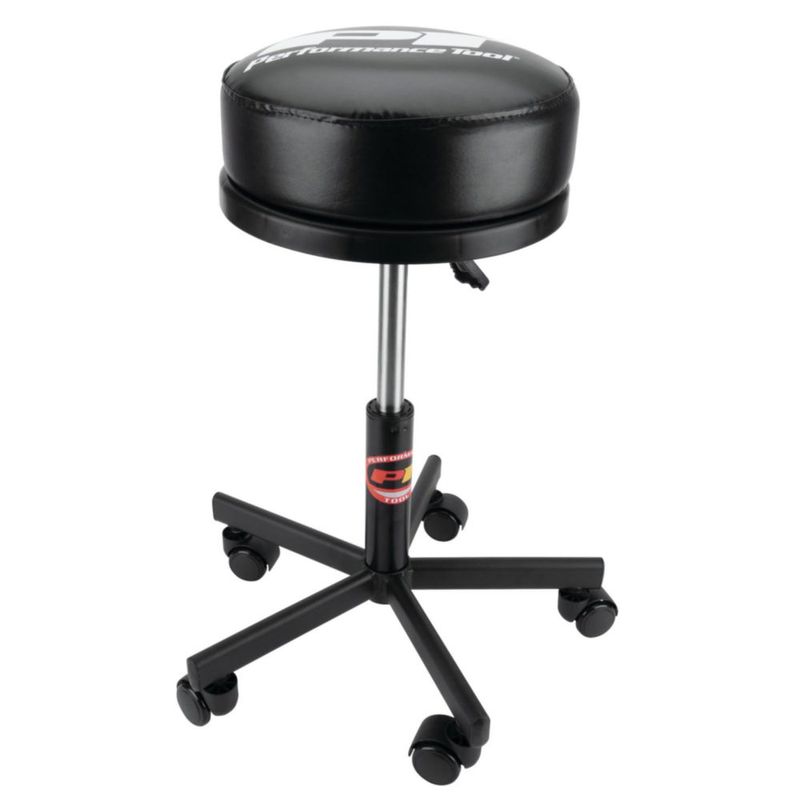 Taburete de Taller Performance Tool 48‑61 cm 136 kg con Ruedas