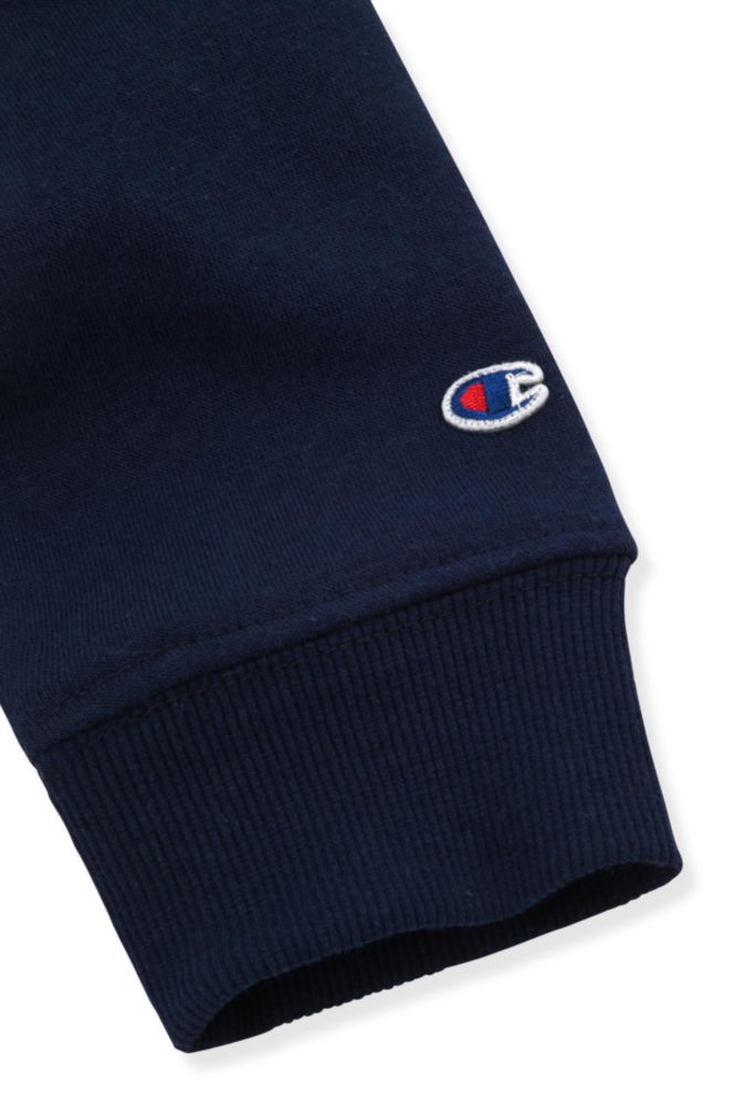 Sudadera Champion talla grande azul marino oscuro forro polar