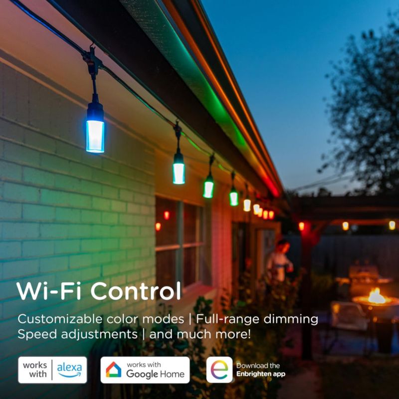 Luces de Cadena Enbrighten 146 m 24 Bombillas Wi‑Fi