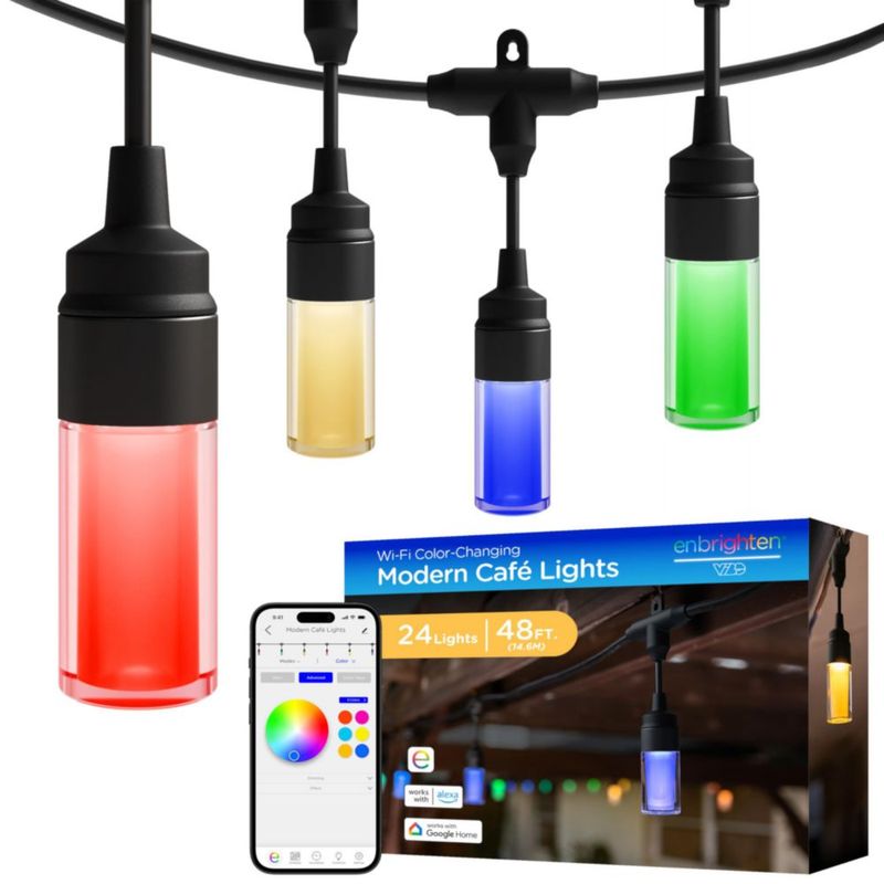 Luces de Cadena Enbrighten 146 m 24 Bombillas Wi‑Fi