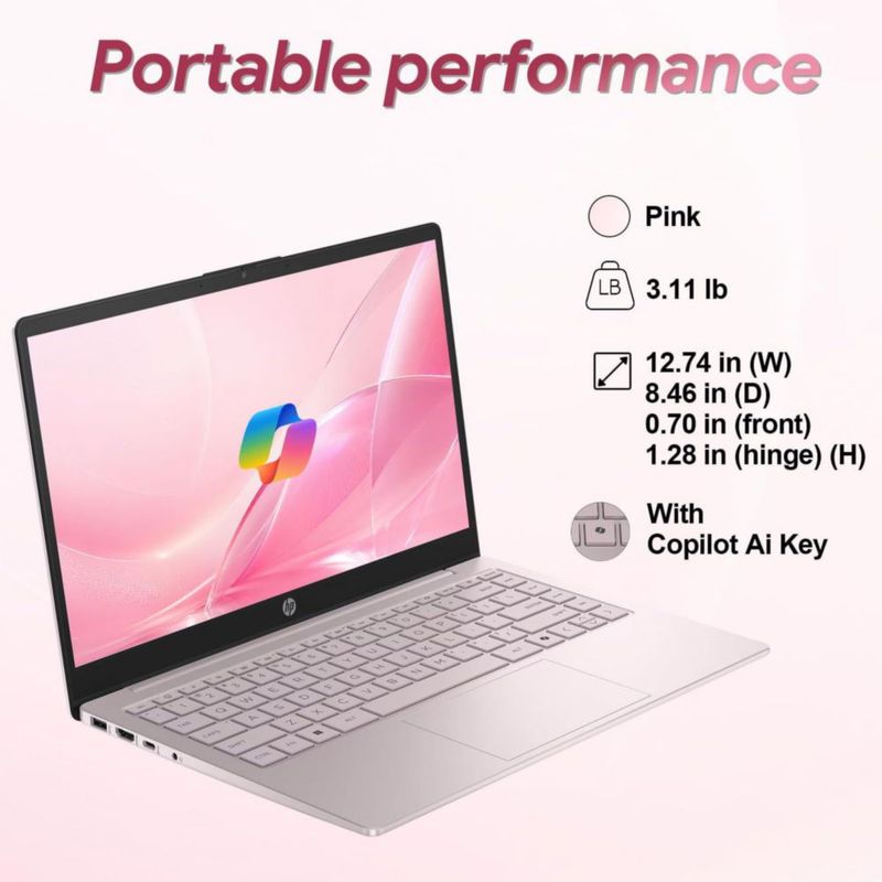 Portátil HP 14" Intel N150 128 GB UFS + 500 GB MS365
