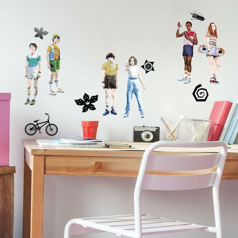 Calcomanías de Pared RoomMates Stranger Things Negro 46 m