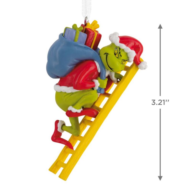 Adorno Hallmark Grinch 4 cm × 8 cm con Escalera