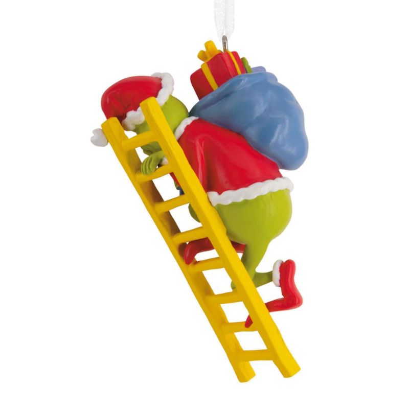 Adorno Hallmark Grinch 4 cm × 8 cm con Escalera