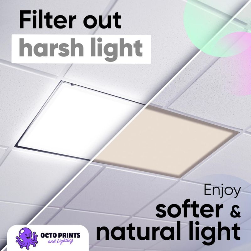 Cubiertas de luz OCTO LIGHTS color beige paquete de 4 (61 × 122 cm)