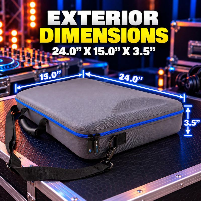 Estuche para controlador DJ CASEMATIX 57 cm × 34 cm × 7 cm