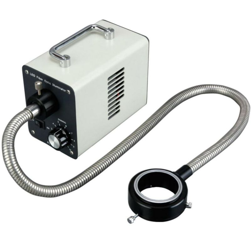 Iluminador AmScope LED-20WR 20W de Fibra Óptica