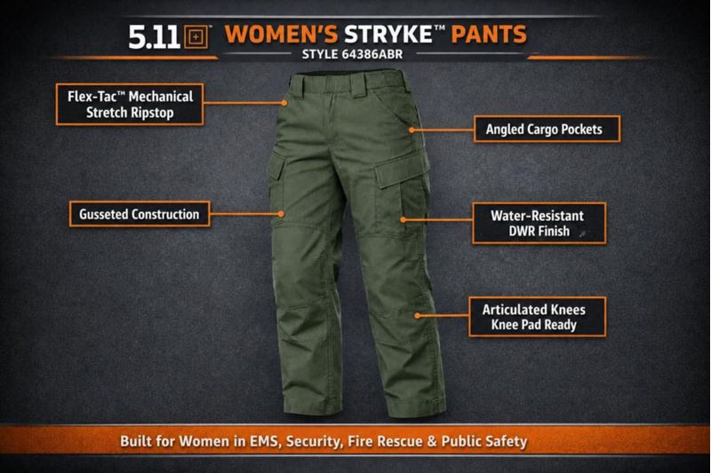 Pantalones 5.11 Tactical Stryke Negro Talla 12