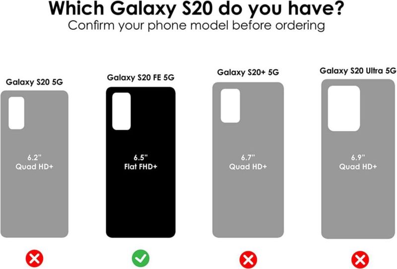 OtterBox Portacelular con clip de cinturón para Galaxy S20 FE 5G - Negro