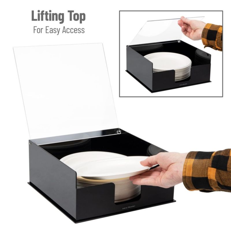 Soporte para Platos de Papel Mind Reader 28x28x13 cm Negro
