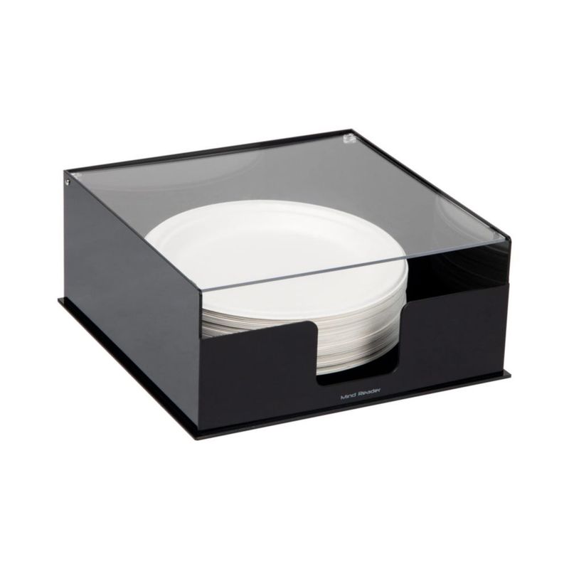 Soporte para Platos de Papel Mind Reader 28x28x13 cm Negro