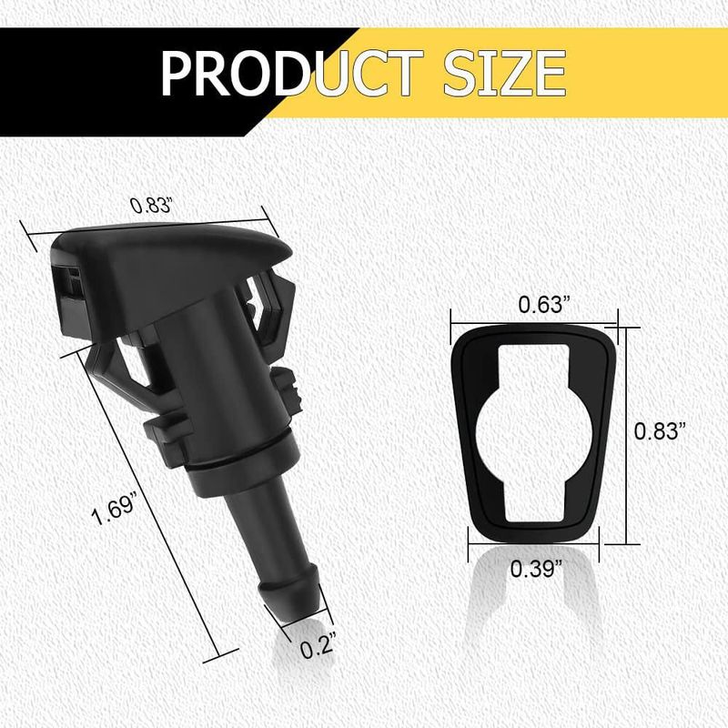 Boquilla de Limpiaparabrisas Middrivr OEM 4805742AB 5113049AA