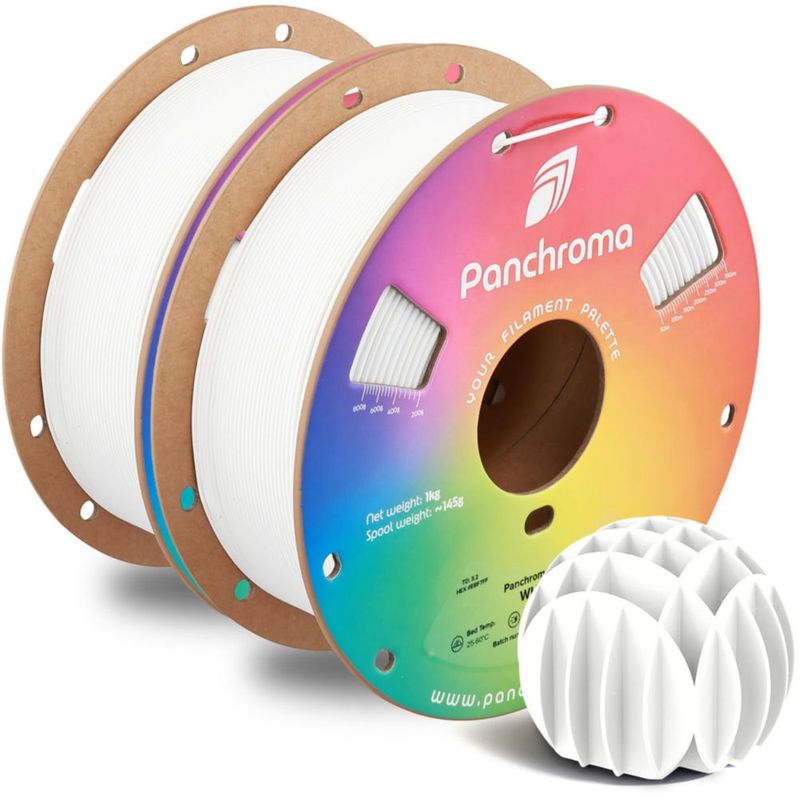 Filamento PLA Polymaker 175 mm 2 kg Blanco
