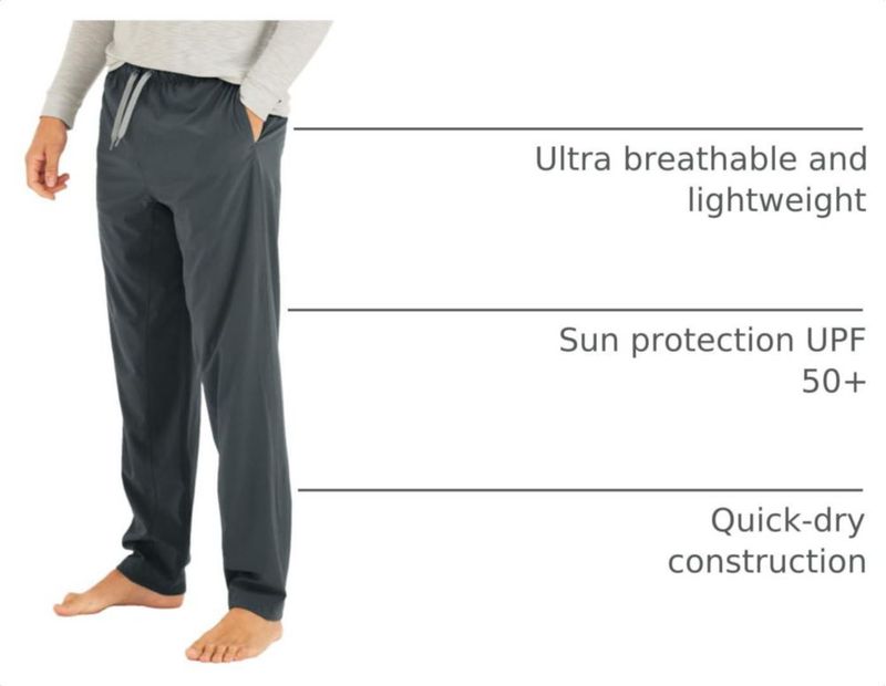 PANTALONES Free Fly Breeze XXL Nube de Tormenta