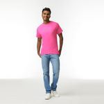 Camiseta Gildan G2000 Rosa Seguridad (3 unidades) XL