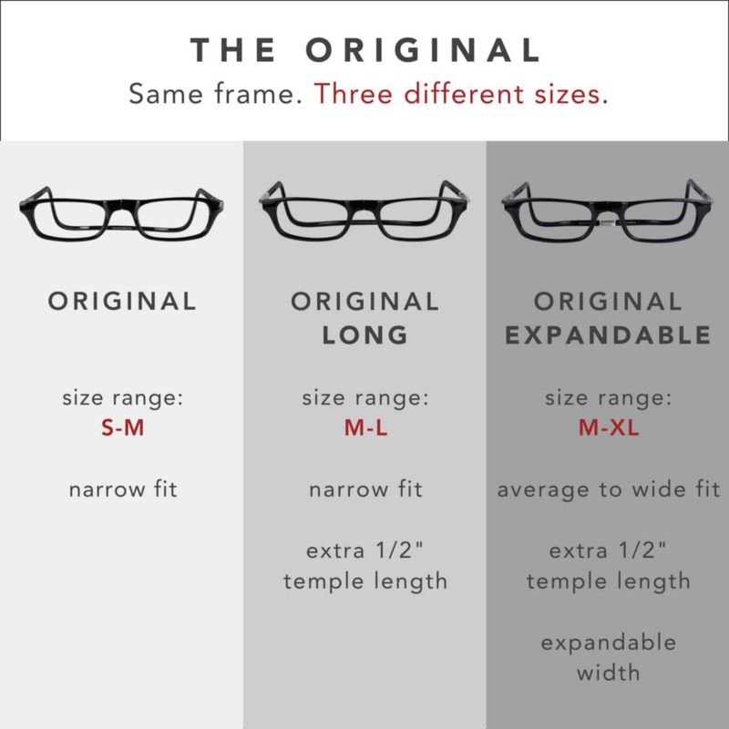 Gafas de Lectura Clic M-XL Expandibles Magnéticas