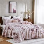 Conjunto de Edredón Queen Wonderful con Tie‑Dye y Peluche – 3 Piezas