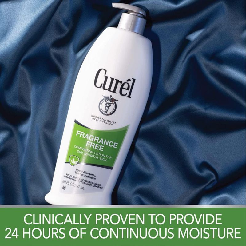Loción Curel sin fragancia 384 ml (pack de 3)