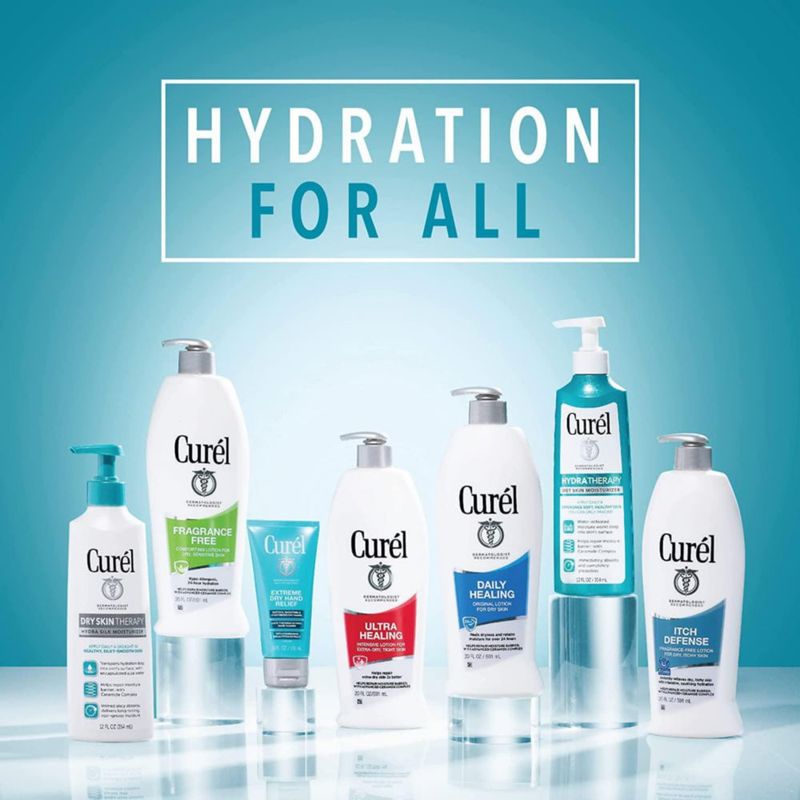 Loción Curel sin fragancia 384 ml (pack de 3)