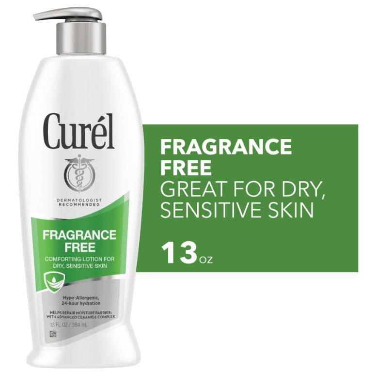 Loción Curel sin fragancia 384 ml (pack de 3)