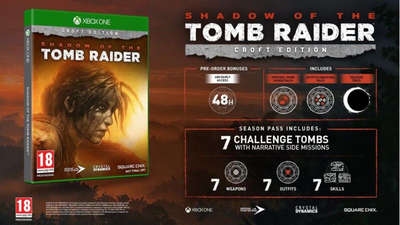 Videojuego Square Enix Shadow of the Tomb Raider Edición Croft para Xbox One