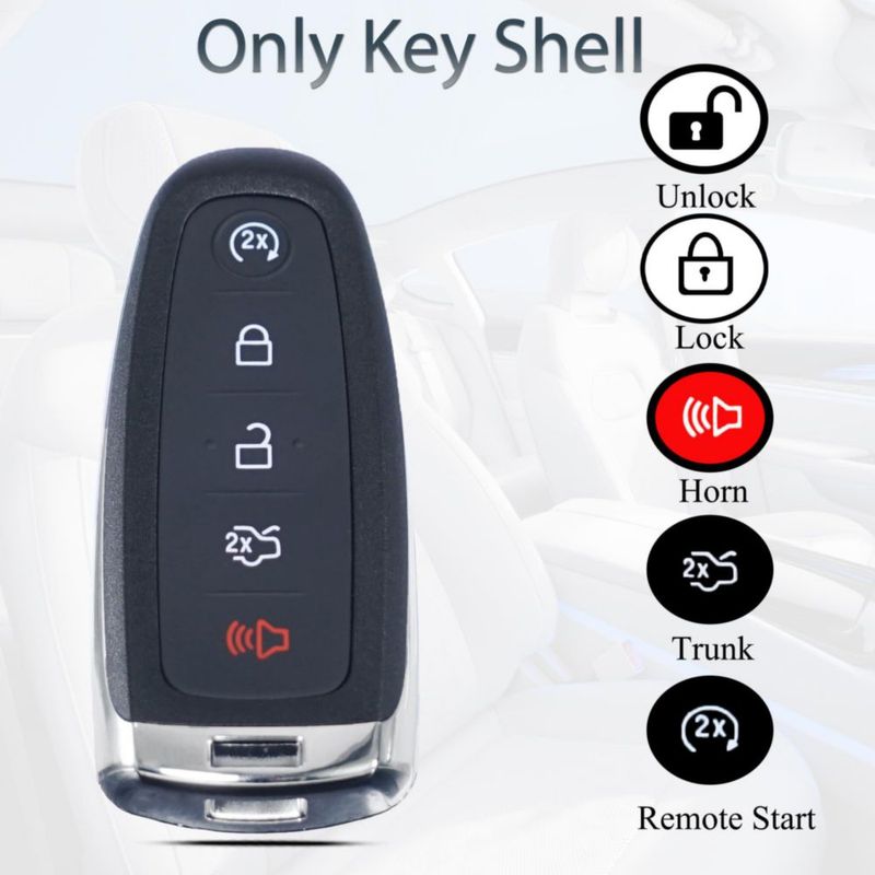 Carcasa para mando a distancia SUPALAND Ford Edge Explorer Focus Taurus