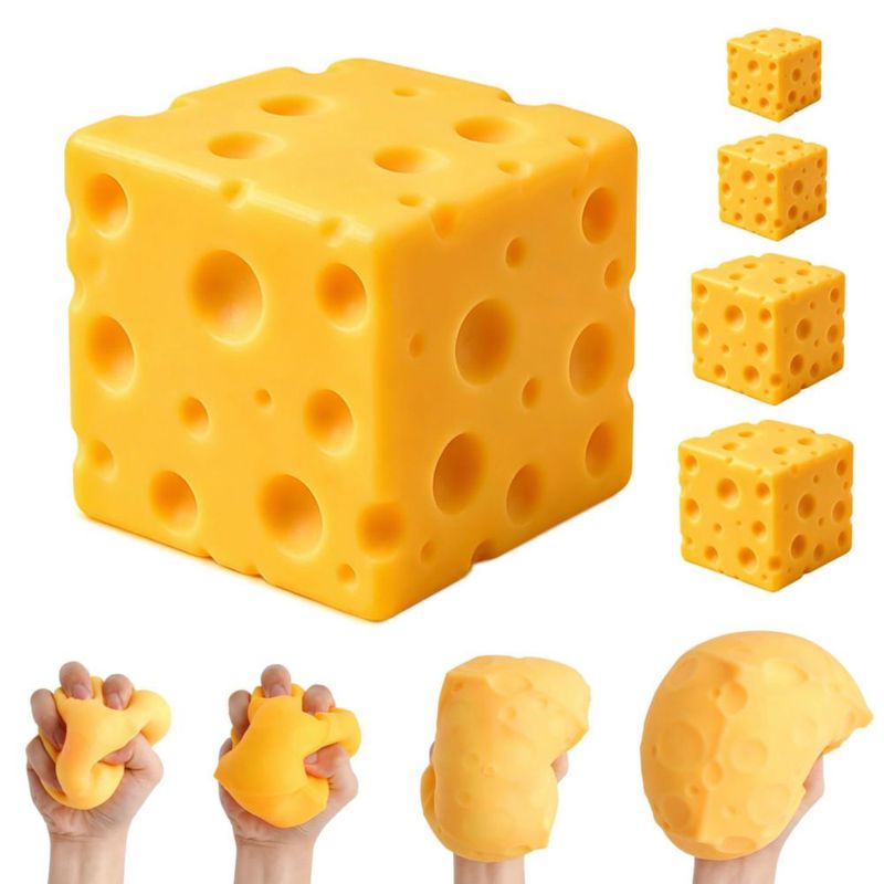 Juguete Antiestrés de Queso Aketata 6 cm
