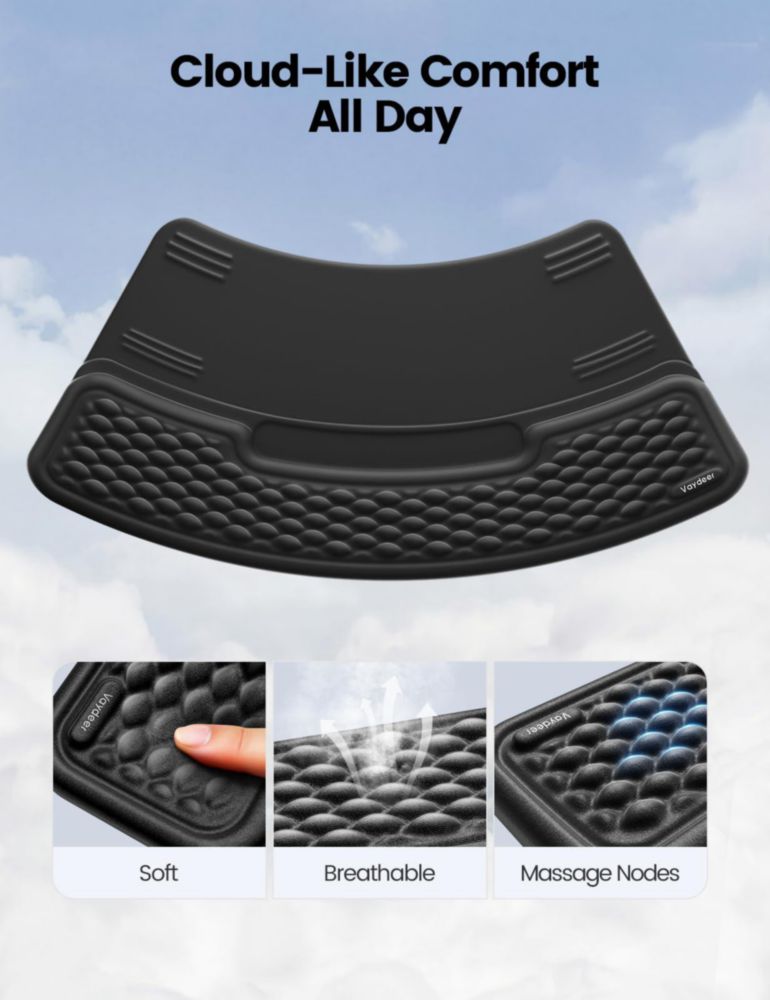 Reposamuñeca Vaydeer XL para Teclado - Almohadilla Ergonómica