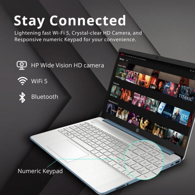 Portátil HP Ryzen 5-5500U 156" 12 GB RAM 512 GB SSD Windows 11