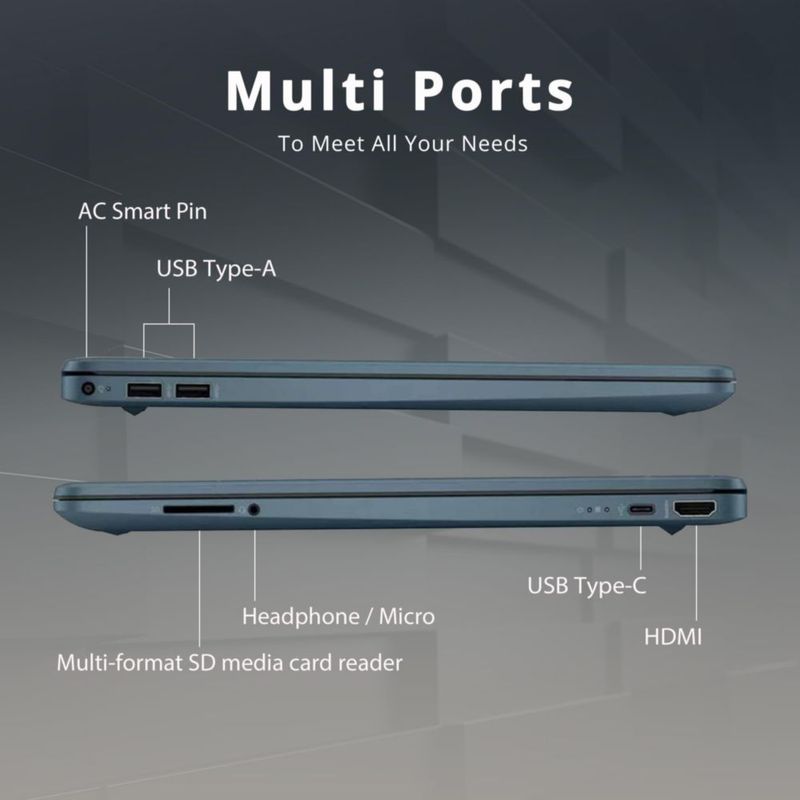 Portátil HP Ryzen 5-5500U 156" 12 GB RAM 512 GB SSD Windows 11
