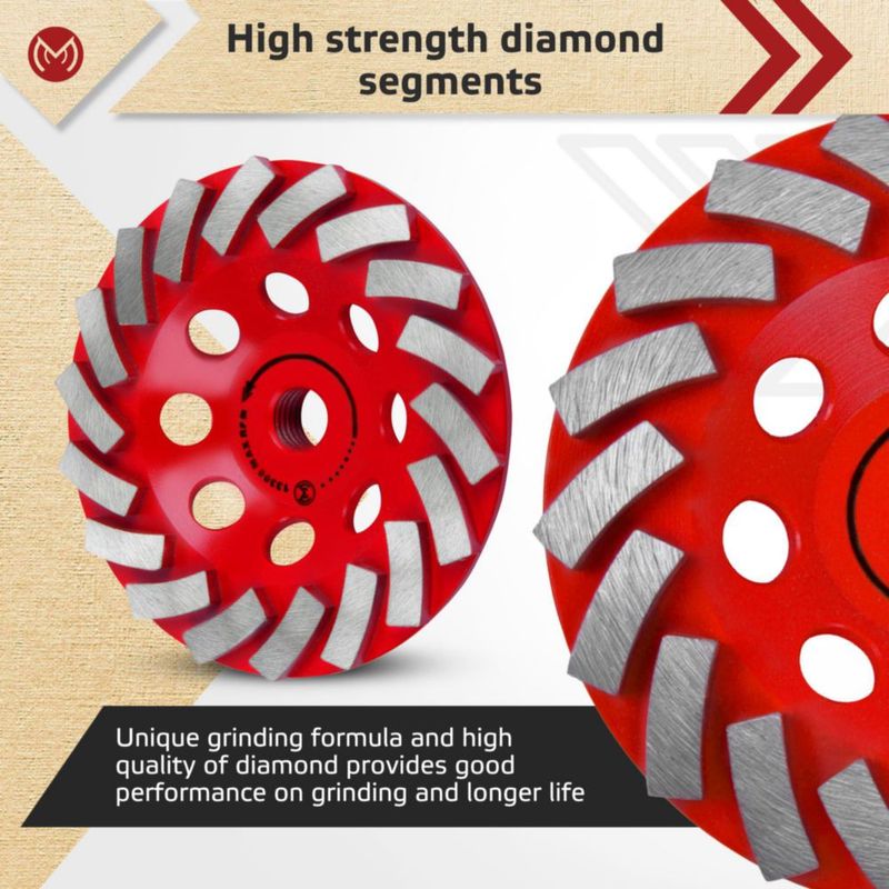 Disco de diamante MonoPro 115 mm 18 segmentos turbo