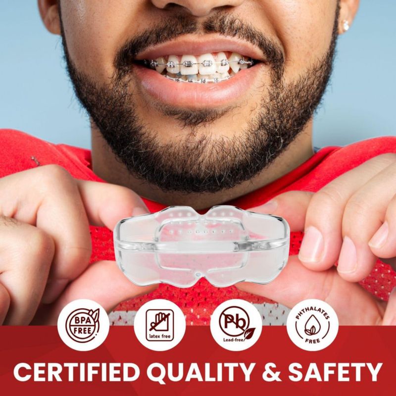 Protector bucal SAFE GRIN para adolescentes y adultos transparente sin hervir