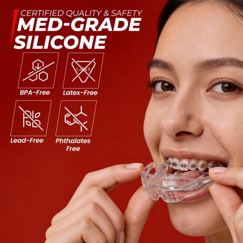 Protector bucal SAFE GRIN para adolescentes y adultos transparente sin hervir