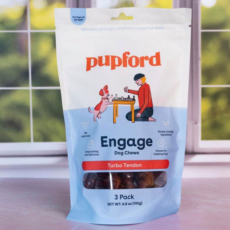 Masticables de Tendón de Res Pupford para Perros (5 unidades)