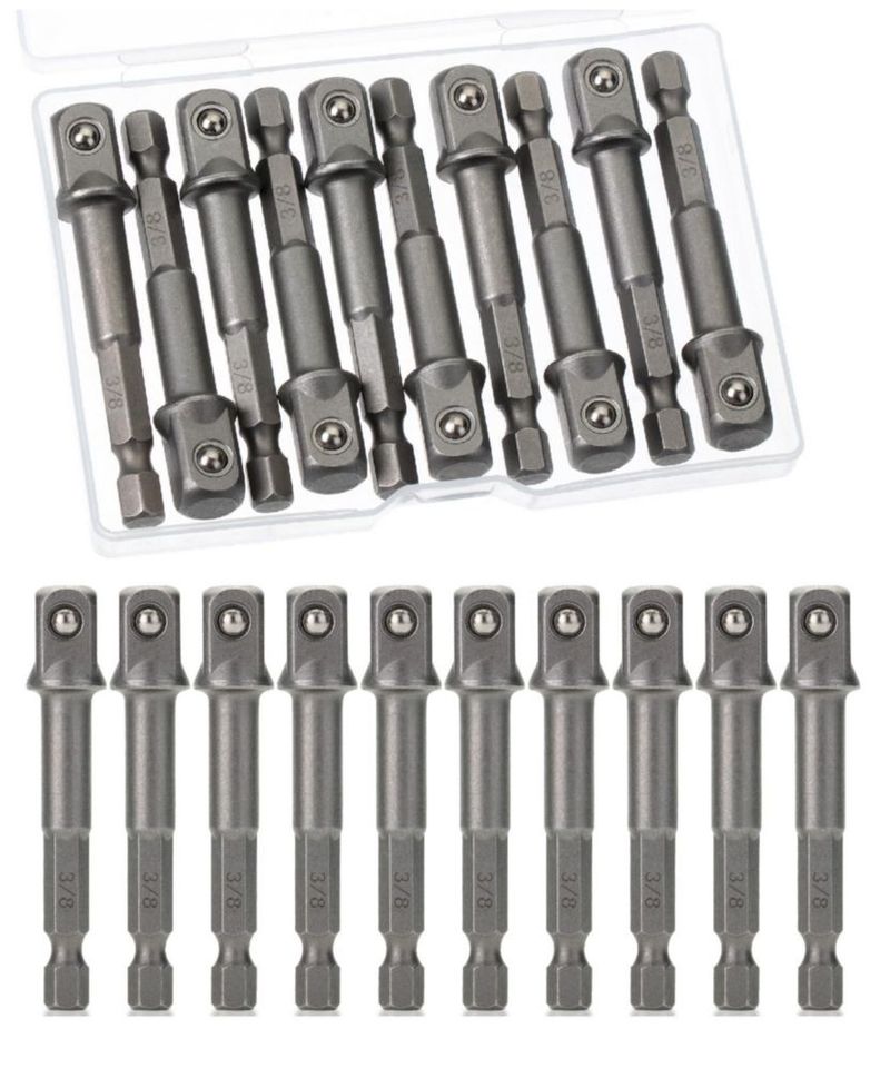 Adaptador de casquillo Bates Choice 10 piezas 3/8" punta cuadrada