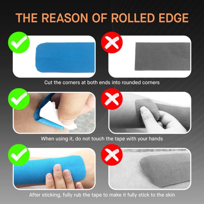 Cinta de Kinesiología OK TAPE 2 Unidades 5 cm x 5 m Sin Látex