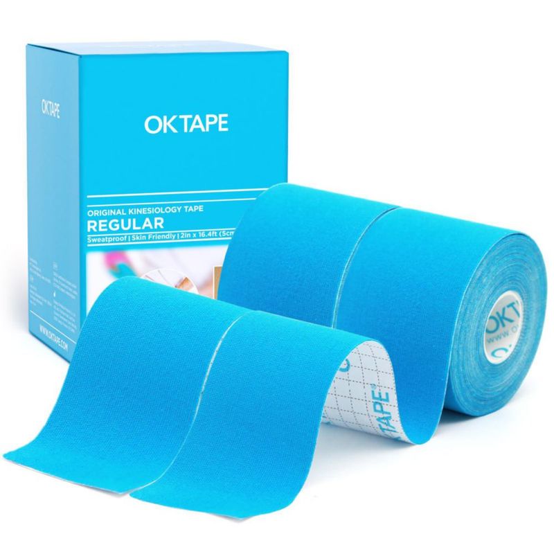 Cinta de Kinesiología OK TAPE 2 Unidades 5 cm x 5 m Sin Látex