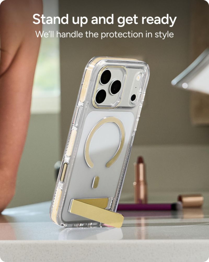 Funda ZAGG iPhone 18/17 Pro Max Oro con Soporte