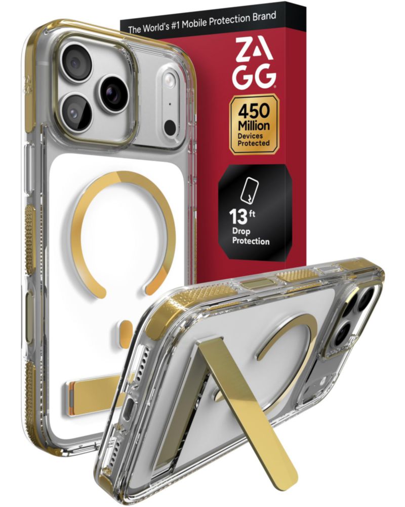 Funda ZAGG iPhone 18/17 Pro Max Oro con Soporte