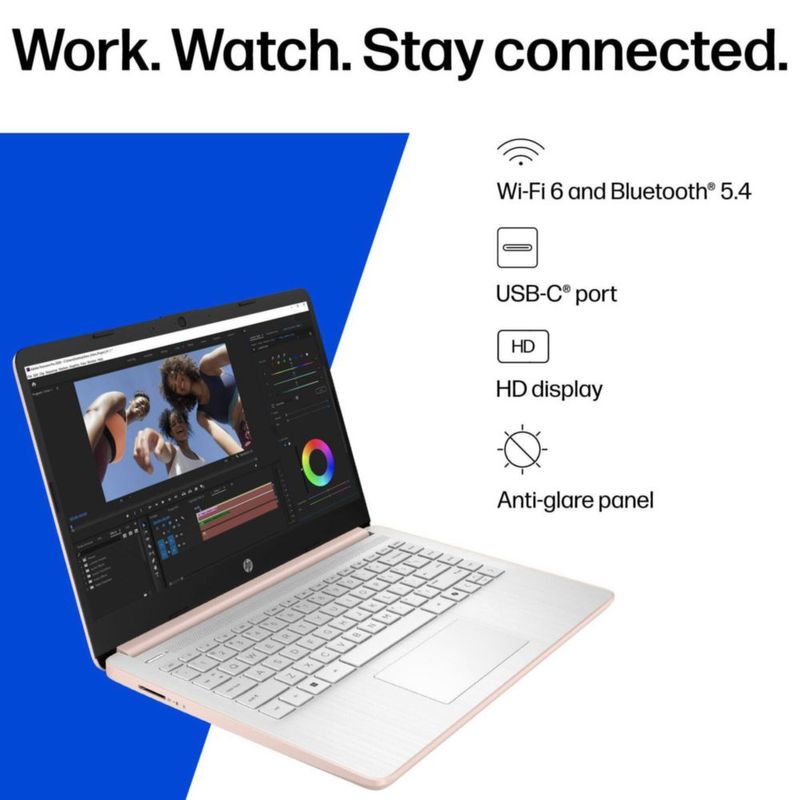 Portátil HP 14" Intel N150 128 GB Windows 11 con Copilot 365