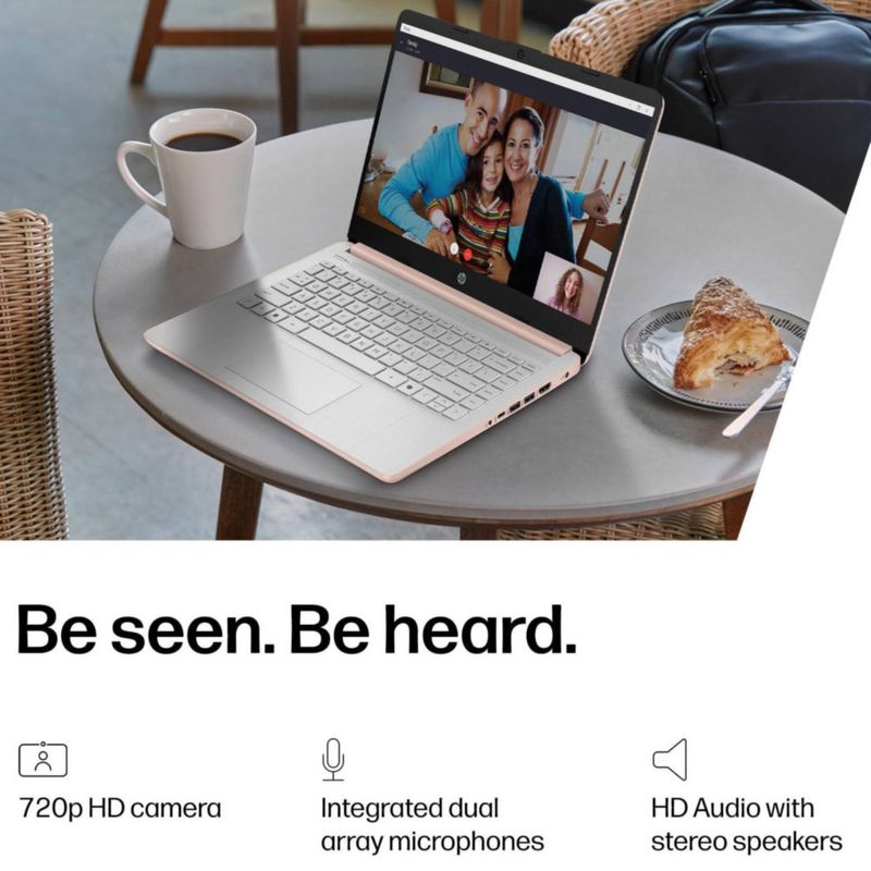 Portátil HP 14" Intel N150 128 GB Windows 11 con Copilot 365