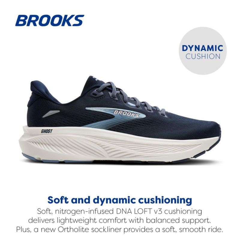 Zapatilla de running Brooks Ghost 18 Azul Marino/Coco Talla 11M