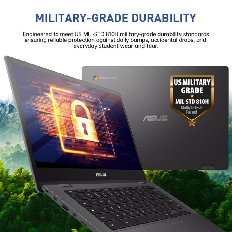 Chromebook ASUS 14" FHD con procesador MediaTek de 8 núcleos y 4 GB de RAM
